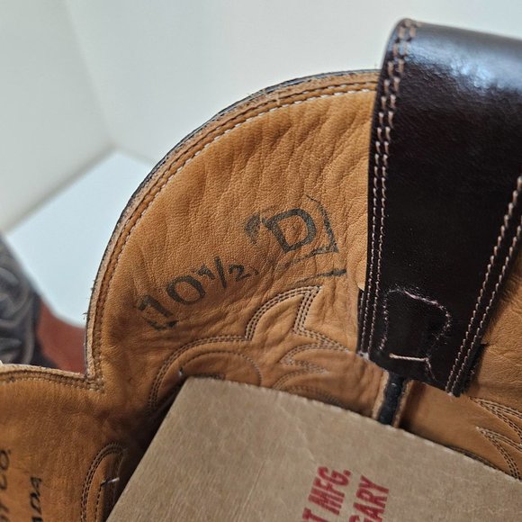 29. Cowboy (girl) boots. Brown shark leather. Size 10.5 D - Picture 9 of 11